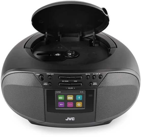 JVC RD-E664B-DAB, juodas