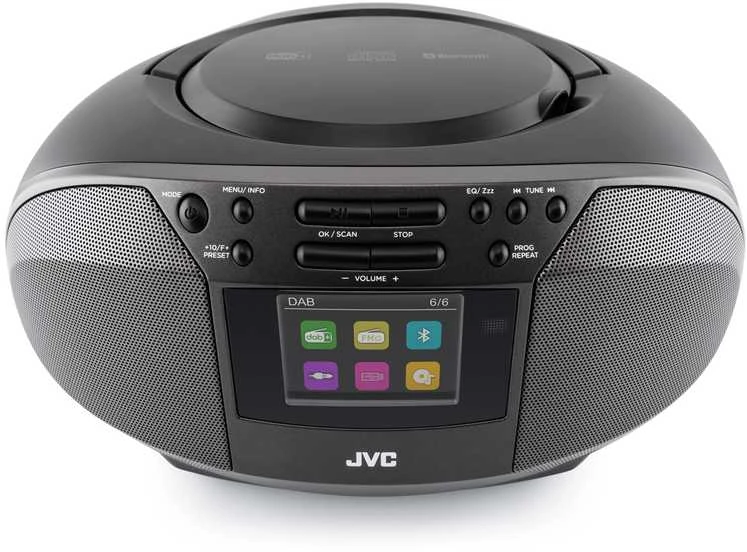 JVC RD-E664B-DAB, juodas