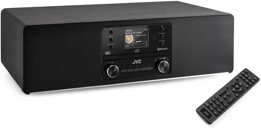 JVC RD-E984B - Universalus mini bokštas, juodas