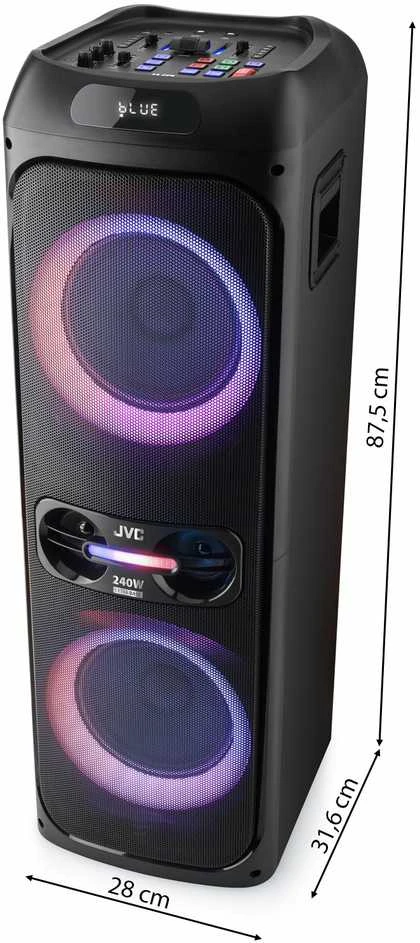 JVC XS-EP624B - party speaker, juodas