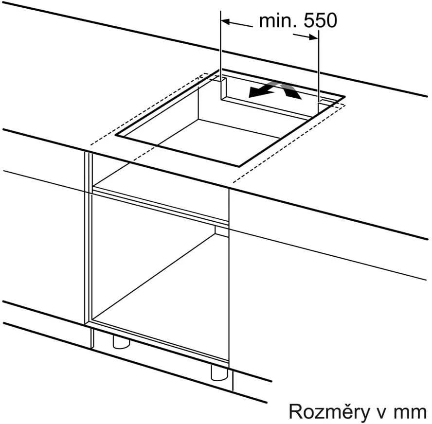 Bosch Series 6 PVS631HC1E Juodas Įmontuojama 59,2 cm Zonos indukcinė kaitlentė 4 zona(s)