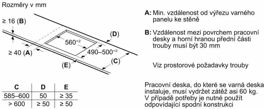 Bosch Series 6 PVS631HC1E Juodas Įmontuojama 59,2 cm Zonos indukcinė kaitlentė 4 zona(s)