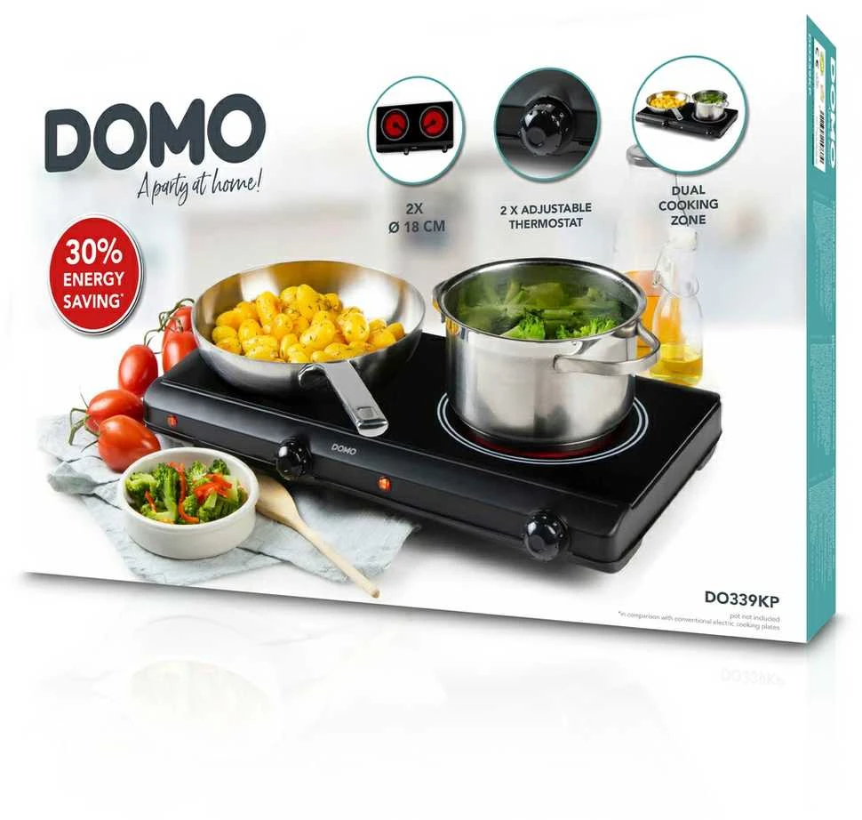 Kaitlentė DOMO DO339KP Double plate ceramic cooker