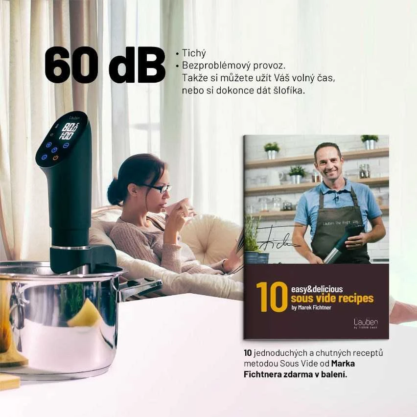 Maisto ruošimo vakuume įrenginys  Lauben Smart Sous Vide 1200SB