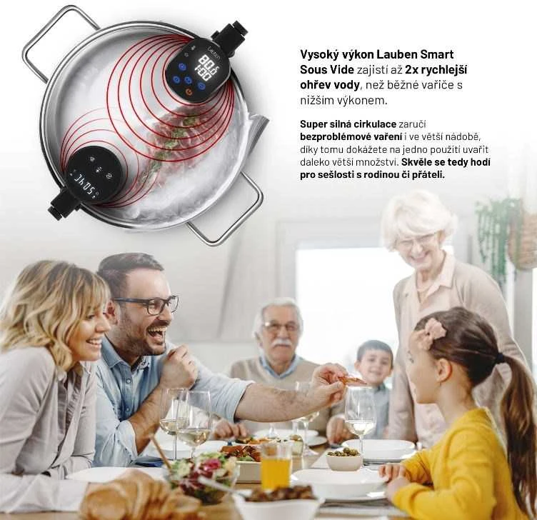 Maisto ruošimo vakuume įrenginys  Lauben Smart Sous Vide 1200SB