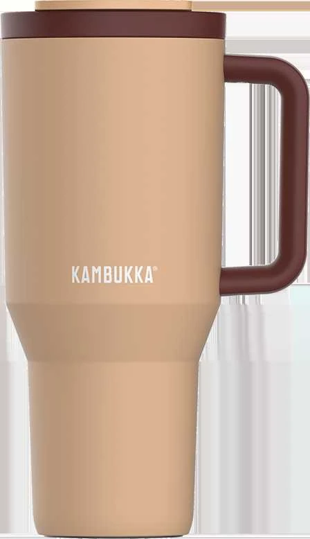 Termopuodelis su teleskopiniu šiaudeliu Kambukka Rio Tumbler 950ml Almond Dream