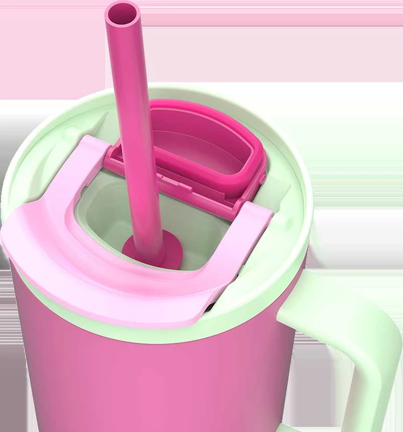 Kambukka Rio Tumbler Bubblegum Mint 950ml rožinė