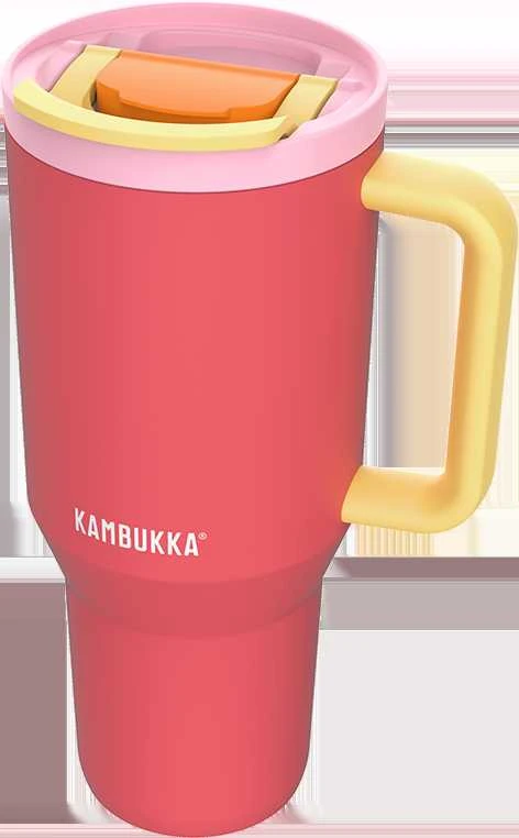 Kambukka Rio Tumbler Rožinė Papaya 950ml raudona