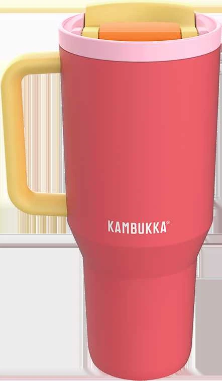 Kambukka Rio Tumbler Rožinė Papaya 950ml raudona