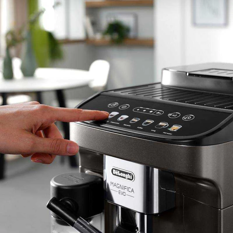 Kavos aparatas Espressomachine DeLonghi Magnifica EVO,titanium/juodas