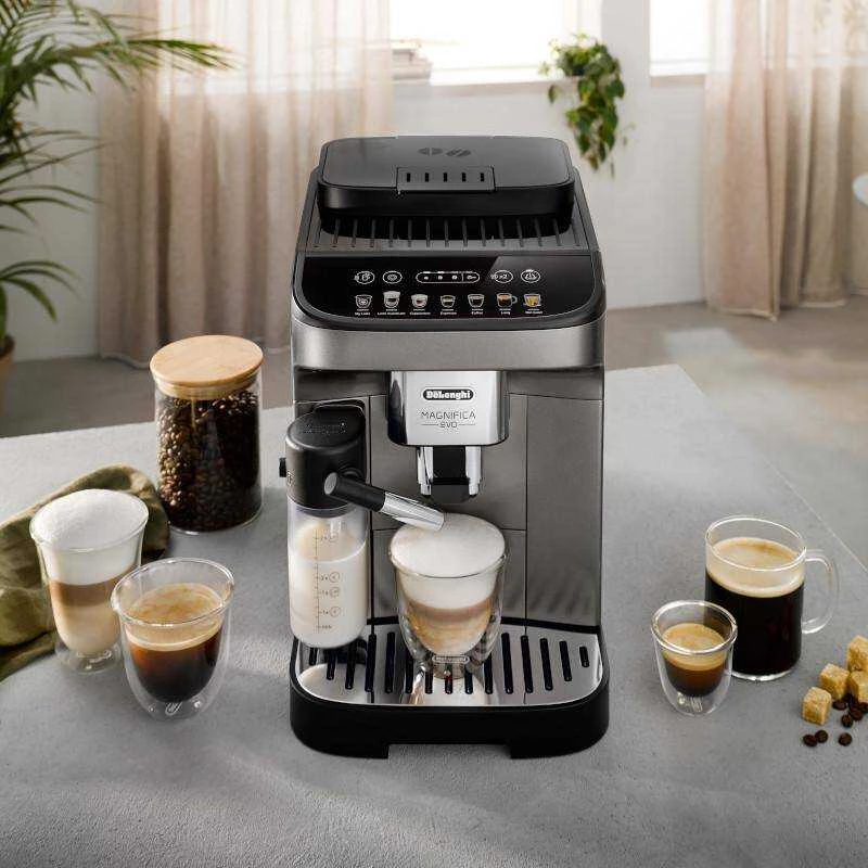 Kavos aparatas Espressomachine DeLonghi Magnifica EVO,titanium/juodas