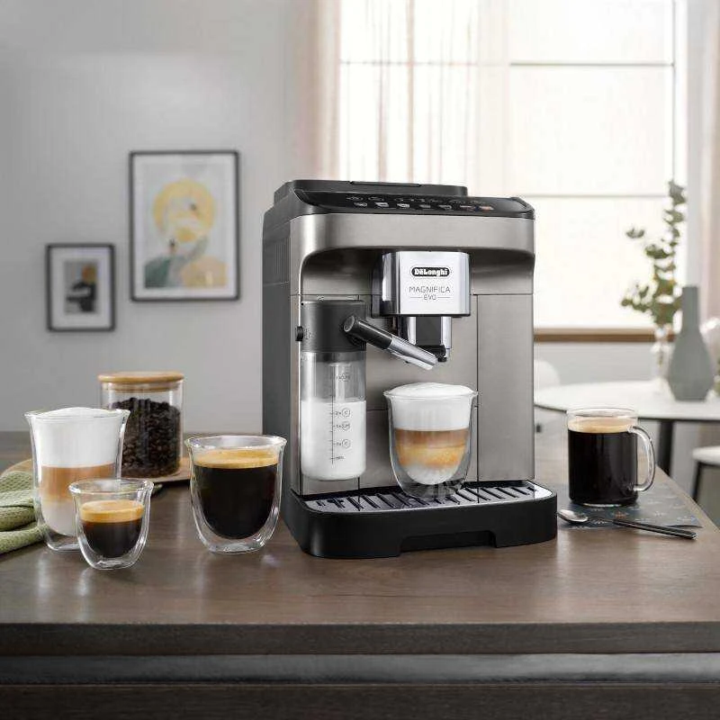 Kavos aparatas Espressomachine DeLonghi Magnifica EVO,titanium/juodas