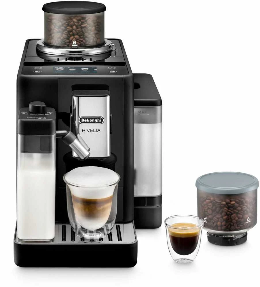 Delonghi Kavos aparatas | EXAM 440.35.B RIVELIA | Slėgis 19 bar | Su pieno plakikliu | Automatinis | 1450 W | Onyx Juodas
