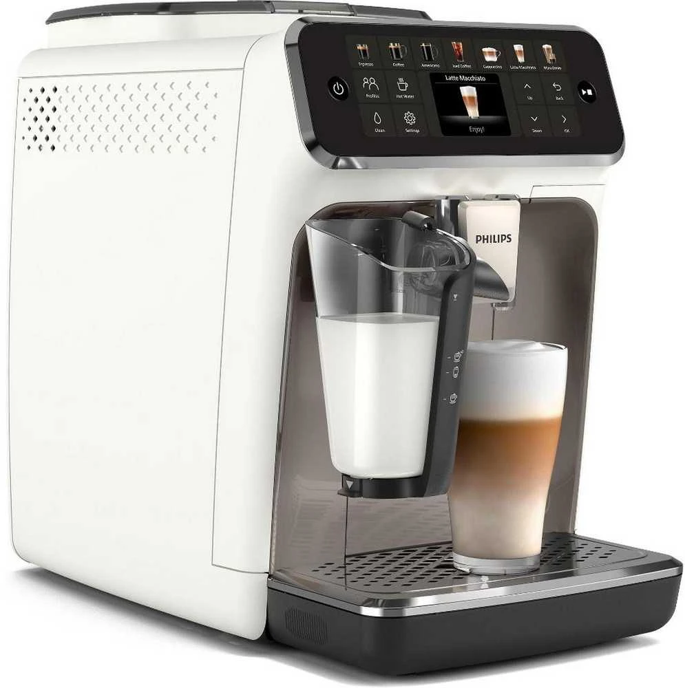 Kavos aparatas Philips EP4443/70 Pilnai Automatinis Espresso Aparatas, 12 bar, 1500 W, Baltas/Juodas | Philips