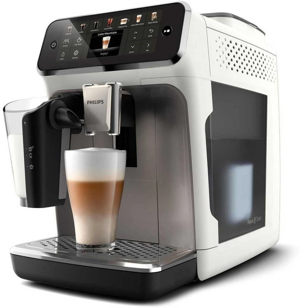 Kavos aparatas Philips EP4443/70 Pilnai Automatinis Espresso Aparatas, 12 bar, 1500 W, Baltas/Juodas | Philips