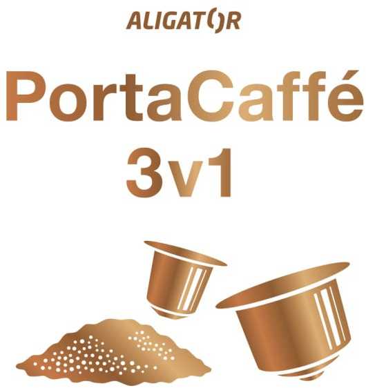 Kavos aparatas Portable kavos virimo aparatas ALIGATOR PortaCaffé 3in1 pilkas