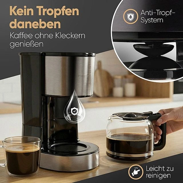 Profi Cook Espreso lašelinis kavos aparatas ProfiCook Proficook PC-KA 1330 dark-inox