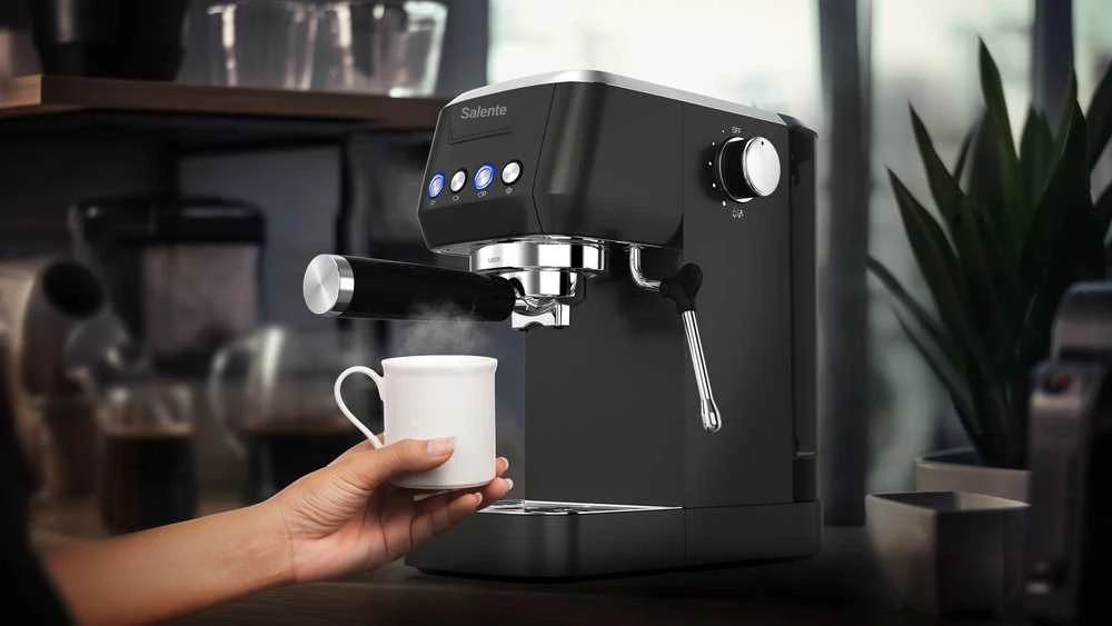 Slėginis kavos aparatas Evolveo Salente Coffio ekspres juodas-anthracite
