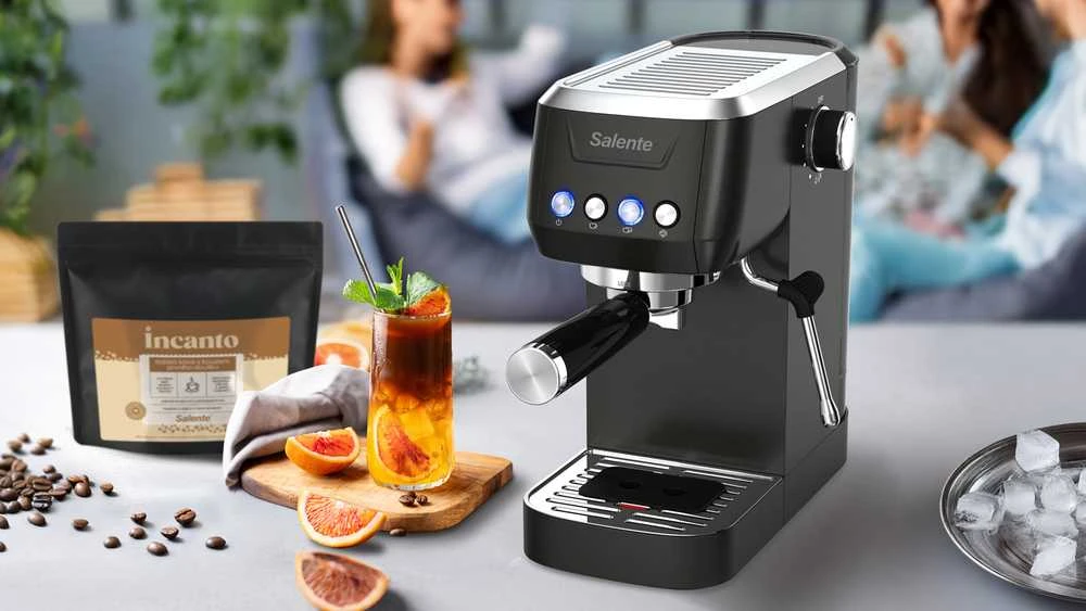 Slėginis kavos aparatas Evolveo Salente Coffio ekspres juodas-anthracite