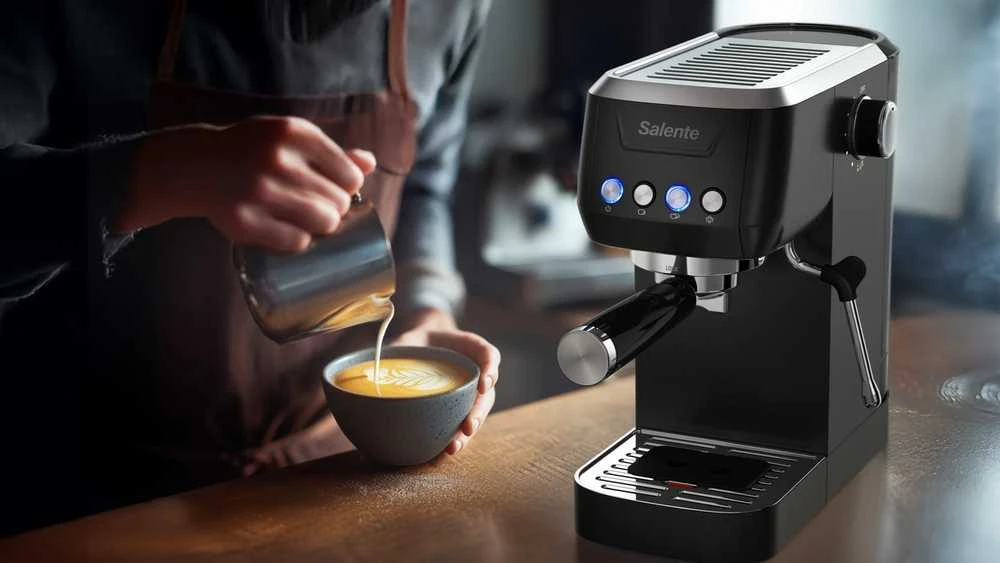 Slėginis kavos aparatas Evolveo Salente Coffio ekspres juodas-anthracite