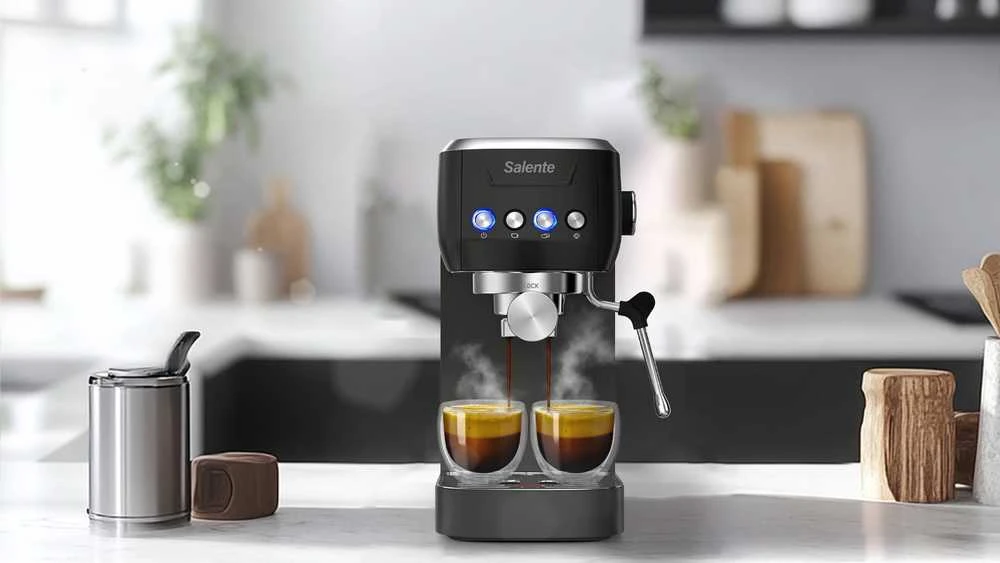 Slėginis kavos aparatas Evolveo Salente Coffio ekspres juodas-anthracite