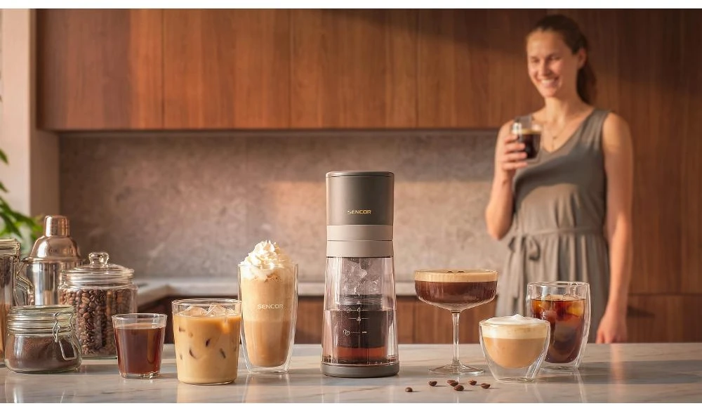 Espreso lašelinis kavos aparatas Krups Sencor SCE 1000BK Cold Brew