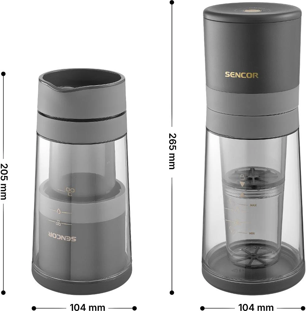 Espreso lašelinis kavos aparatas Krups Sencor SCE 1000BK Cold Brew