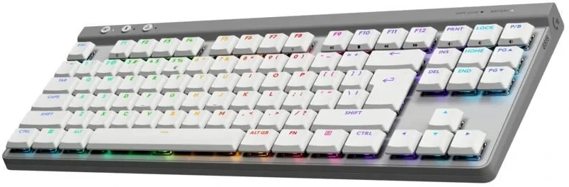 Belaidė žaidimų klaviatūra Logitech G515 LIGHTSPEED TKL Wireless Gaming, Baltos spalvos, Išdėstymas: US tarptautinis (Qwerty)