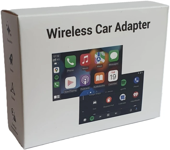 KEETEC CP88 Mini Cube modulis belaidžiu būdu prijungiamas prie „Carplay“ ir „Android Auto“