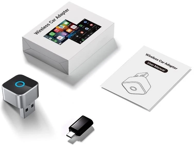 KEETEC CP88 Mini Cube modulis belaidžiu būdu prijungiamas prie „Carplay“ ir „Android Auto“