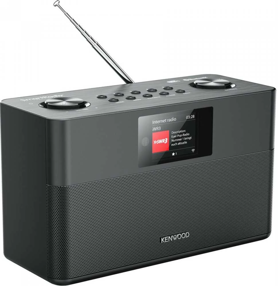 Kenwood Autoaudiovideo Kenwood CR-ST100S-B Išmanusis radijas su DAB+ Bluetooth USB, juodas