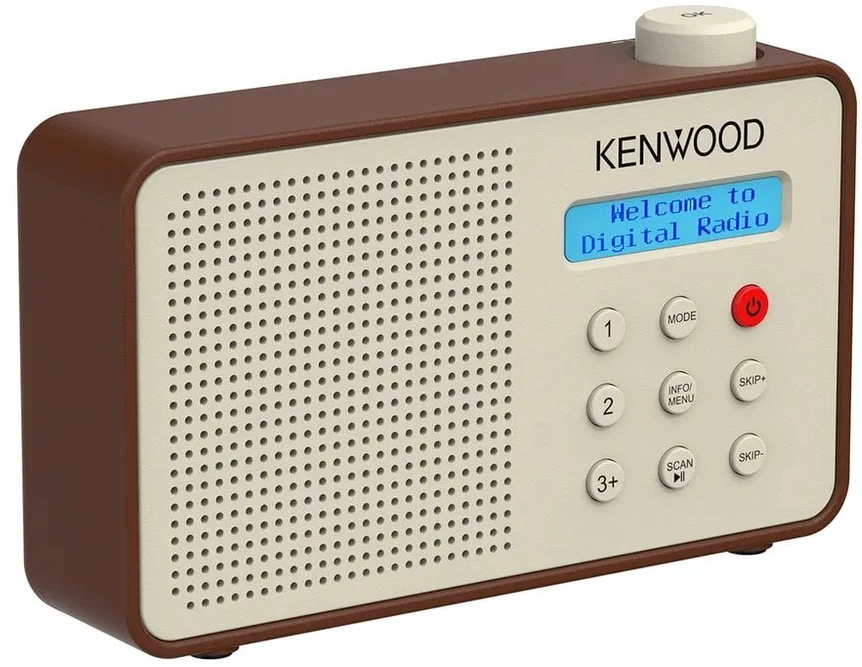 Radio JVC Kenwood CR-M25DAB-T Radio – DAB+ Automatic Safety Alert – Portable – Mocca
