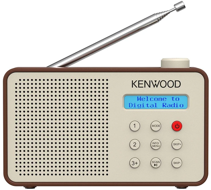 Radio JVC Kenwood CR-M25DAB-T Radio – DAB+ Automatic Safety Alert – Portable – Mocca
