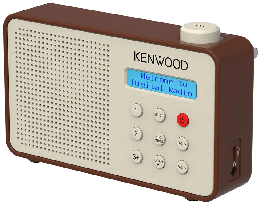 Radio JVC Kenwood CR-M25DAB-T Radio – DAB+ Automatic Safety Alert – Portable – Mocca
