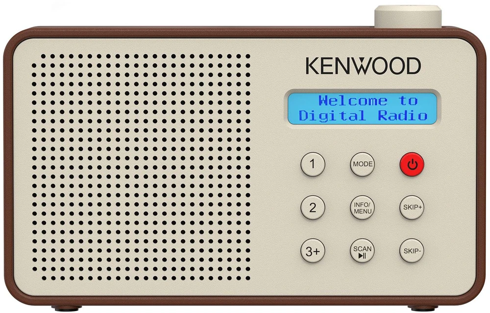 Radio JVC Kenwood CR-M25DAB-T Radio – DAB+ Automatic Safety Alert – Portable – Mocca