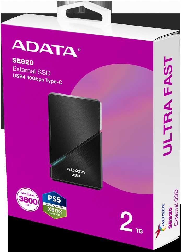 Kietasis diskas Adata SE920 2TB SSD juoda