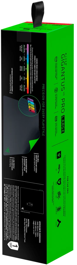 Kilimėlis Razer Pelė žaidimams Mat, Max Speed | Gigantus V2 Pro | Juodas