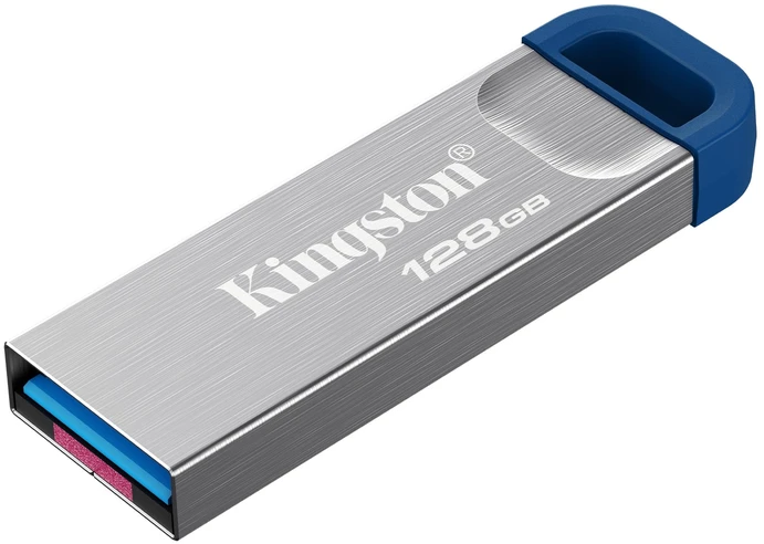 Kingston Technology DataTraveler 128GB Kyson 220MB/s Metal USB 3.2 Gen 1, 128 GB, USB Type-A, 3.2 Gen 1 (3.1 Gen 1), 220 MB/s, Capless, Nerūdijantis plienas
