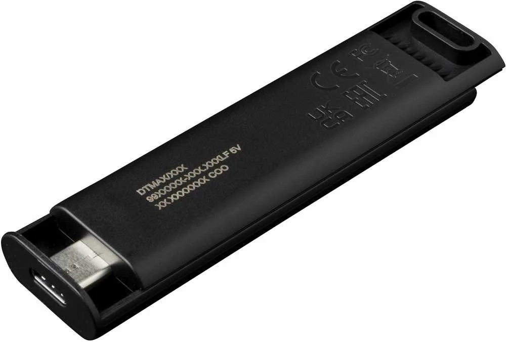„Kingston“ | USB atmintinė | „DataTraveler Max“ | 256 GB | USB 3.2 Gen 2 Type-C | Juodas