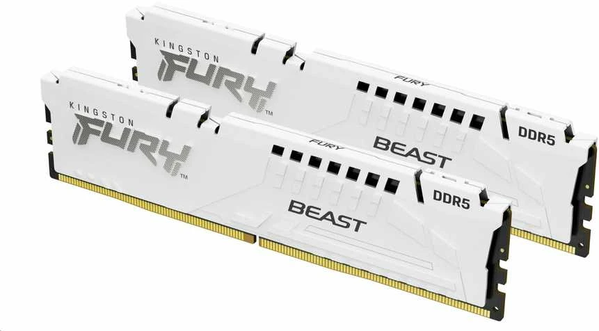 Kingston Fury Beast DDR5 32GB balto korpuso atminties rinkinys