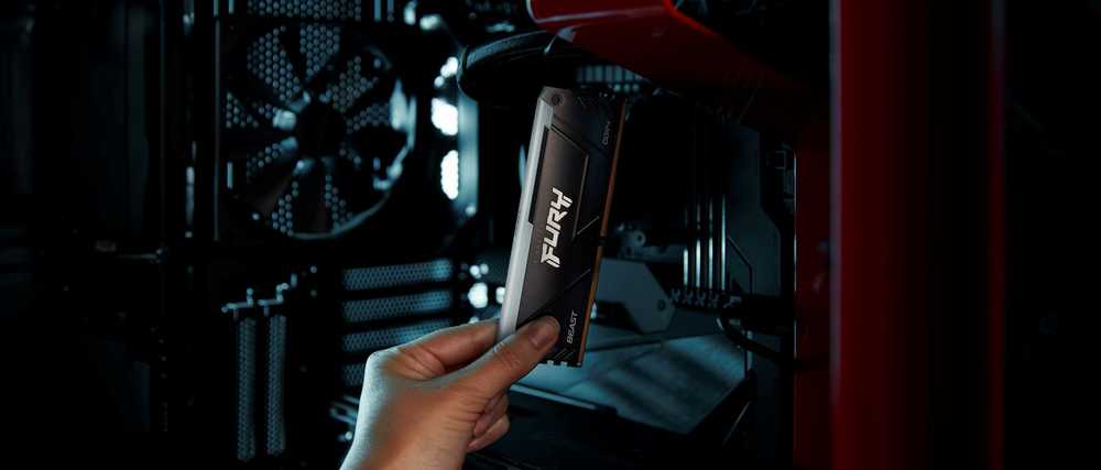 RAM „Kingston KF436C18BB2AK2/64“ 64 GB 3600 MT/s DDR4 CL18 DIMM (2 vnt. rinkinys) „FURY Beast RGB“ | „Kingston“