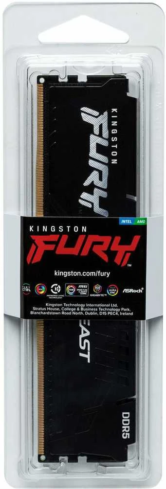 RAM KINGSTON 32GB 5200MHz DDR5 CL40 DIMM FURY Beast Juodas