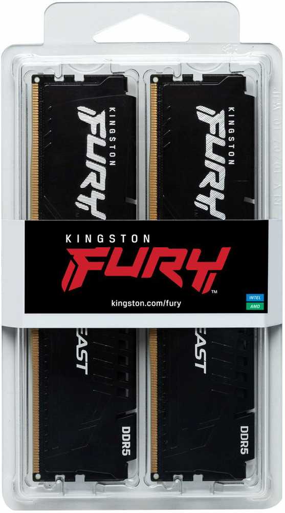 Vidinė atmintis (RAM) Kingston Technology FURY Beast memory module 64 GB 2 x 32 GB DDR5 5200 MHz