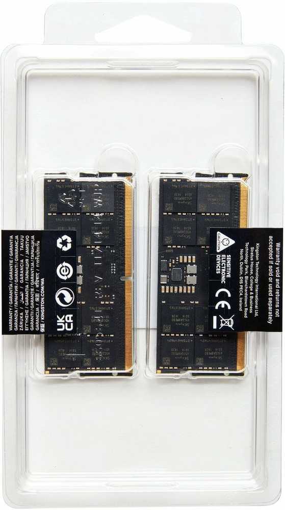 Nešiojamo kompiuterio atmintis „Kingston KF548S38IBK2-64“ 64 GB 4800 MHz DDR5 CL38 SODIMM (2 vnt. rinkinys) „FURY Impact“ | „Kingston“