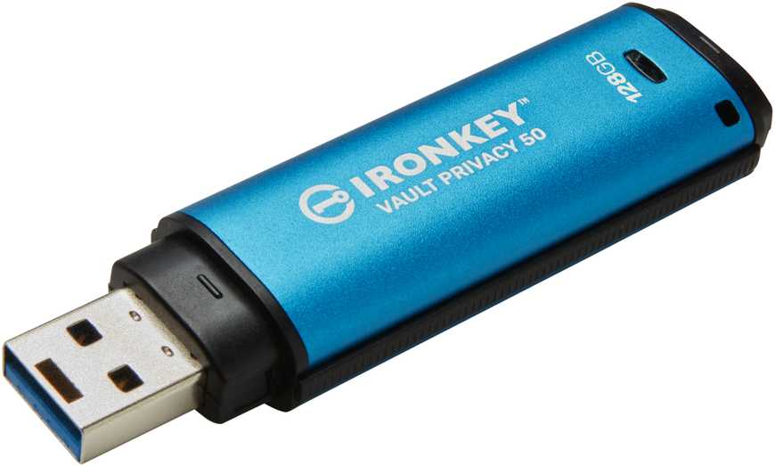 „Kingston IronKey Vault Privacy 50“ 128 GB USB 3.0 256 bitų AES šifravimas