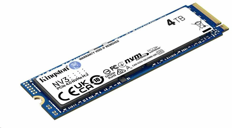Kingston SSD 4TB NV3 M.2 2280 PCIe 4.0 NVMe SSD