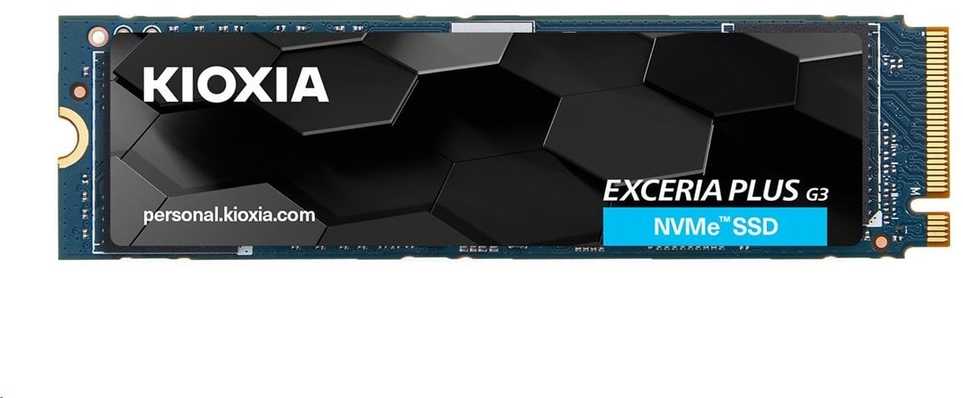 M.2 SSD - Kioxia Exceria Plus G3 2TB PCIe 4.0 5000MB/s Skaitymas 3900MB/s Rašymas