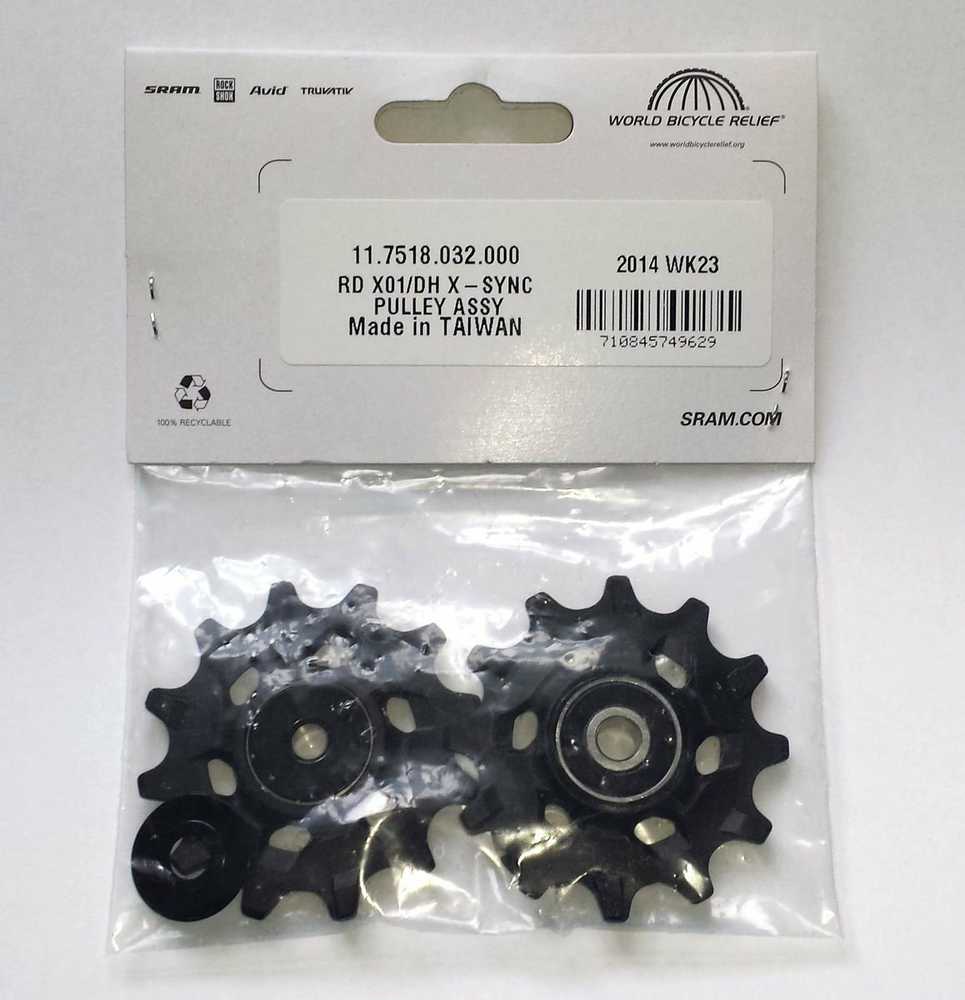 Galinio pavarų perjungėjo ratukų komplektas SRAM RD X01/X01DH/X1/CX1 X-Sync