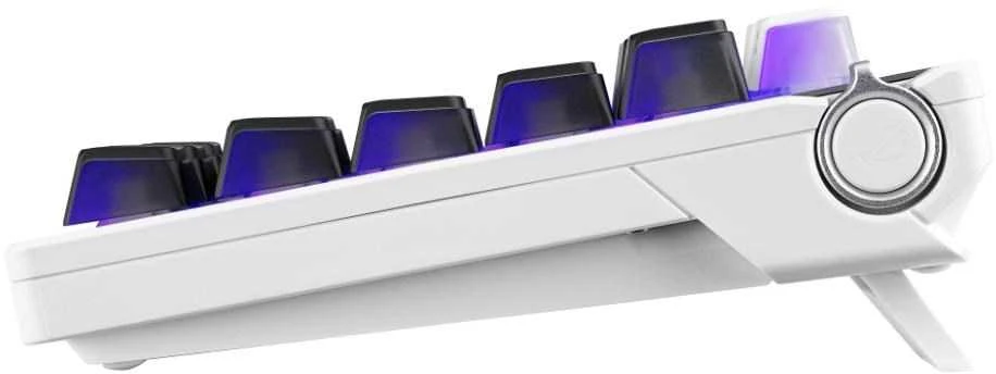 Klaviatūra žaidimams Asus ROG Azoth X Asus ROG NX V2 belaidė mechaninė su pašvietimu balta ir-juoda
