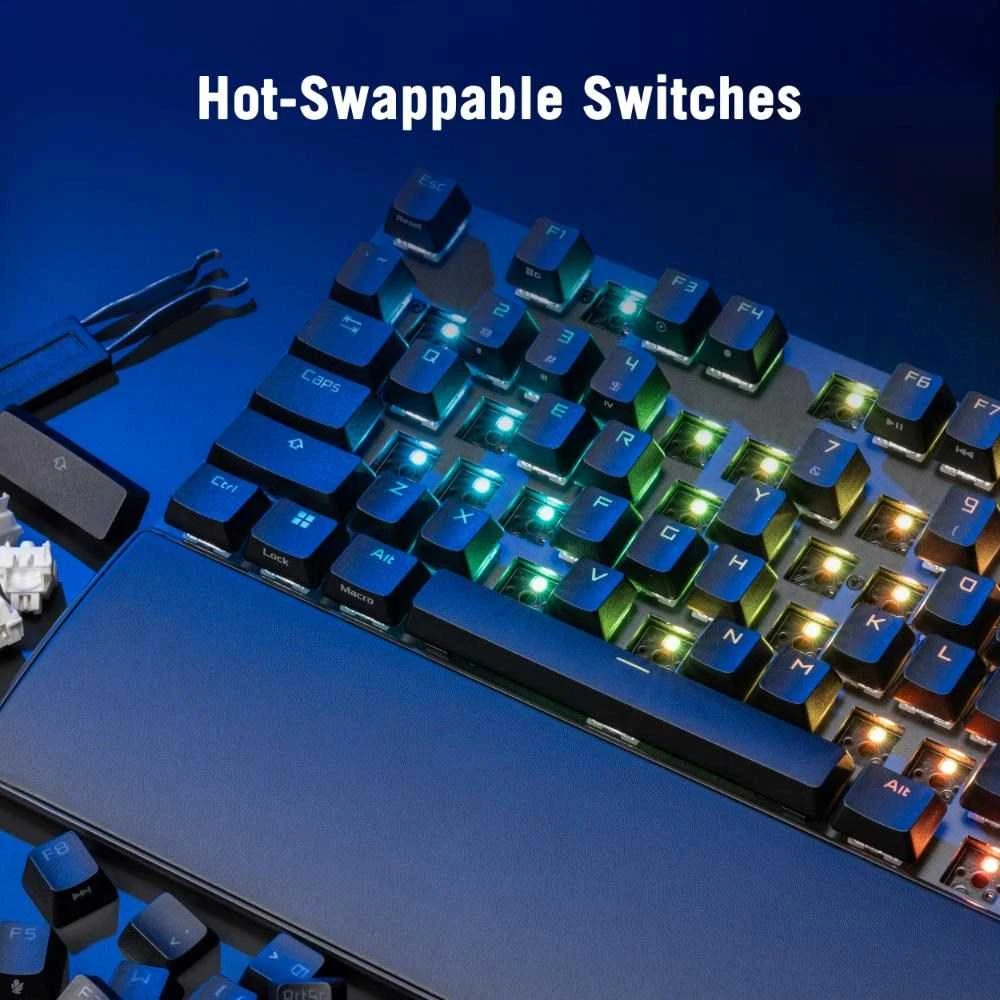 Klaviatūra Asus ROG Strix Scope II X A14 ROG NX Snow V2 (90MP03XF-BKUA20)